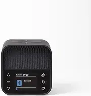 Lexon Oslo Dab and Fm Alarm Clock Radio/Bluetooth Speaker/Wireless Charger, Black