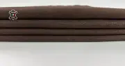 BROWN NUBUCK REPTILE PRINT ON Soft Lambskin Sheep leather hide 6+sqf 0.8mm C3824