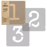 Lettering Plastic Stencil / 140mm / Typewriter Alphabet / Numbers 0-9
