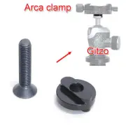 Adapter for Manfrotto Tripod Head Compatible with Arca-Swiss Quick Release Clamp