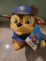 PILLOW PETS Paw Patrol Chase Nickelodeon 16" Police Dog Plush Pillow New