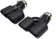 Compatible For BMW 5 Series G30 G31 525i 530i 528i Exhaust Tip TailTip Conversion Quad Muffler Tip Exhaust Systems 2018+(Carbon Fiber F)