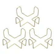 3Pcs Metal Coaster Holders for 4.3 Inch Coasters, Hold 4 Coasters.
