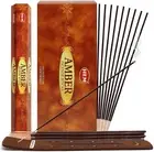 Amber Incense Sticks and Incense Stick Holder Bundle Insence Insense Hem Incense