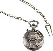 [Holibanna] 1pc Vintage Pocket Watch Digital Watch Pocket Watches Automatic Watch Train Pocket Watch Chains for Men Chain Women Watch Gold Pocket Chain Engraved Pocket Watch Wallet Chain Brown