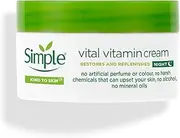 Simple 50ml Kind To Skin Vital Vitamin Night Cream Moisturiser f/ Sensitive Skin