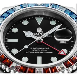 A BATHING APE® MEN Type 2 BAPEX Crystal Stone寶石 手錶 水鑽 彩色正品