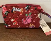 Vera Bradley Essential Zip Wristlet in Holiday Hounds New