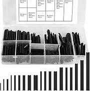 450Pcs Roll Pin Assortment Set Stainless Steel Slotted Spring Pins Hardware Kit Hollow Spring Pins with Storage Case Multi Size Split Expansion Pin Fastener Set for Automobiles