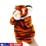 Tiger Plush Doll Animal Hand Puppet Glove Kid Toy Kindergarten Show Parent-child