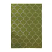 Marraca Flat Weave Lime White Rug