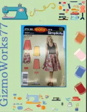 Skirt and purse Simplicity Uncut Sewing Pattern - 3834