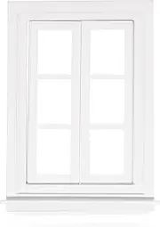 Odoria 1/12 Scale Dolls House Miniature Windows Dollhouse Furniture Accessories