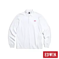 在飛比找momo購物網優惠-【EDWIN】男裝 小LOGO薄長袖POLO衫(白色)