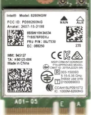 INTEL DUAL BAND WIRELESS-AC 8260NGW M.2 WIFI ADAPTER CARD W/BLUETOOTH 4.2 - NEW!