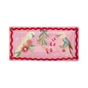 Annabel Trends Festive Birds Ceramic Plate Serving Dish 26x13cm Rectangle