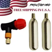 Motorcycle Dirt Bike Trail Tire Repair 2 CO2 Cartridge Inflator Enduro Emergency