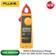 Fluke 362 Clamp Meter Tester 200A AC/DC 600V Volt Amp Multimeter 3000Ω