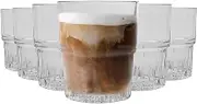 Duralex Empilable Stackable Drinking Glasses - 200ml - Pack of 12 - Clear - Glass Tumbler Cups for Water, Juice and Soft Drinks