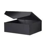 Gift Box 13.5x9x4.1 Inches, Large Gift Box with Lid, Black Gift Box, Groomsma...