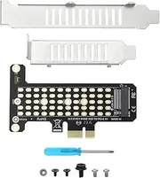 SING F LTD M.2 NVMe PCIe X1 Adapter Converter with Low and Full Bracket Supports 2280/2260/2242/2230 SSD for PCIe 4.0/3.0/2.0/1.0 Motherboards