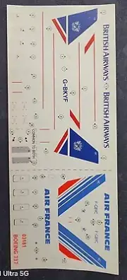 1/144 - AIRFIX DECAL - AIR FRANCE & BRITISH AIRWAYS - BOEING 737-200 - 03181 #2