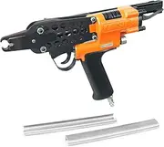 Kamsin K-SC7E 15 Gauge Pneumatic Hog Ring Pliers 3/4-Inch Crown Air Power Hog Ring Gun 4.8mm Closure Diameter C Ring Gun Hog Ring Stapler for Fencing, Spring Mattress, Wire Cages
