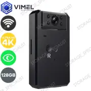 Wireless Security 128GB WIFI Camera UHD 4K Portable IR Night Vision Spy Hidden
