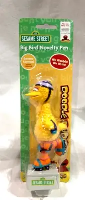 SEASEME STREET DOODLE DUDES BOBBLHEAD PEN - BIG BIRD