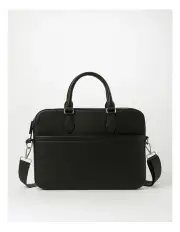 [Blaq] Luxe Pebbled PU Laptop Bag in Black
