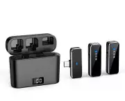 Wireless Lapel Microphone With Charging Box For Android Iphone IOS Mobile Phone