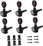Abaodam 1Set Guitar Tuning Pegs for Classical and Folk Instruments Durable and Design Replacement for Ukulele and Guitar Players