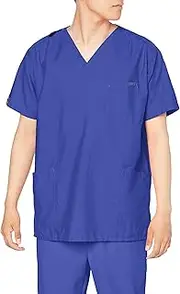 [Pantone] 7000SC Scrub, Medical Lab Coat, Unisex, Color Variation, Sweat Absorbent, Quick Drying, navy, LL