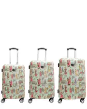 Adrienne Vittadini Paris Ladies Collection 3pc Hardcase Luggage Set NoSize NoColor