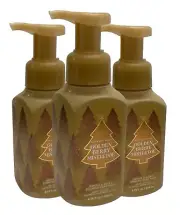 3 BATH & BODY WORKS GENTLE & CLEAN FOAMING HAND SOAP GOLDEN BERRY MISTLETOE New