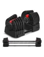 [Cortex] Revolock V2 Adjustable Steel Dumbbell Barbell 40kg in Black