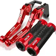 WILRAY Motorcycle Adjustable CNC Aluminum Brake Clutch Levers Handlebar Handle Grip End Bars for NC700X 2012 2013 NC 700X 700 X