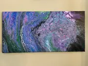 Brilliant Opal - Abstract Acrylic Pour Painting Canvas