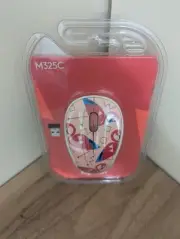 Logitech M325C Collection Wireless Optical Mouse Pink Flamingo Design New Sealed