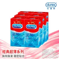 在飛比找momo購物網優惠-【Durex杜蕾斯】薄型裝保險套12入*6盒(共72入 保險