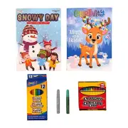 Snowman & Rudolph The Red Nose Reindeer Coloring and Activity Christmas Book