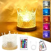 Jinlaili Water Wave Aurora Lamp, Aurora Projector, Polar Light, Lava Lamp, 16 Lighting Effects, LED Bedside Lamp, Touch Dimmable, White, Navy, Acrylic