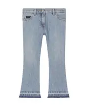 Dolce Gabbana Kids Branded Tag Flared Jeans 12Y,10Y,12 Gray