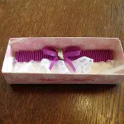 Wedding,Bridal, Garter Purple ribbon & lace garter, Hortense B. Hewitt NIP