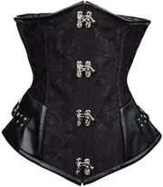 [Moonight] Underbust Corset Tops for Women Renaissance Half Corset Underbust Waist Cincher