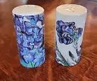 Metropolitan Museum of Art Van Gogh Irises Salt & Pepper Shakers Floral EUC