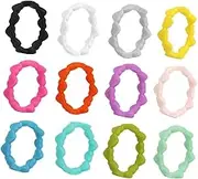 BESPORTBLE 12pcs Love Silicone Ring Rings Silicone Band Silicone Wedding Ring Silicone Finger Ring Sports Finger Ring Wedding Bands Silica Gel Outdoor Jewelry