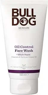 Bulldog Skincare for Men Oil Control Face Wash, Formulated to Removes Excess Oil, with Witch Hazel, Willow Bark and Juniper, 150mL
