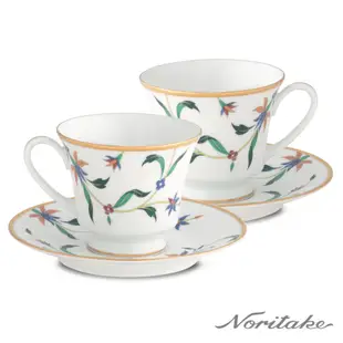 【Noritake】鳳彩鎏花金邊咖啡對杯