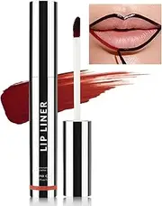 Erinde Peel off Lip Liner Stain, Long Lasting Lip Stain Peel off, Women Waterproof Matte Lipstick, Transfer Proof Lip Tint Peel off, Highly Pigmented Color Lipliner #003 red